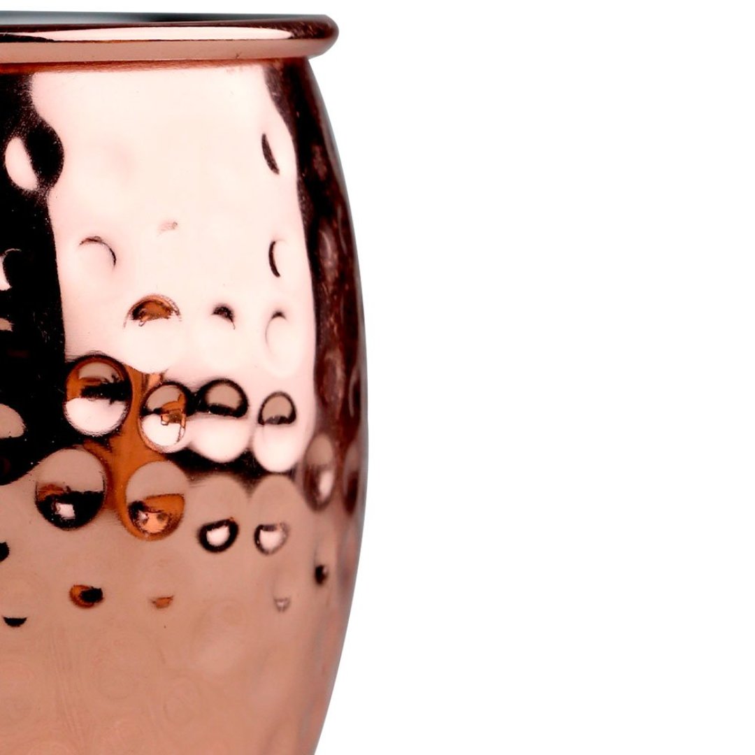 Fotografia para o produto (23593A) - Caneca martelada em aco inox 550ml cor cobre