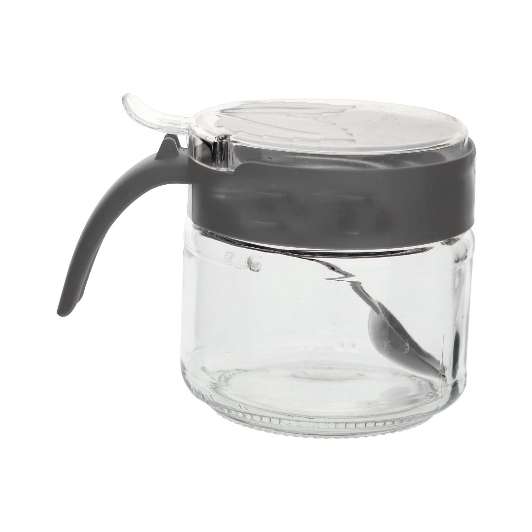 Fotografia para o produto Açucareiro com tampa e colher 300ml cor cinza