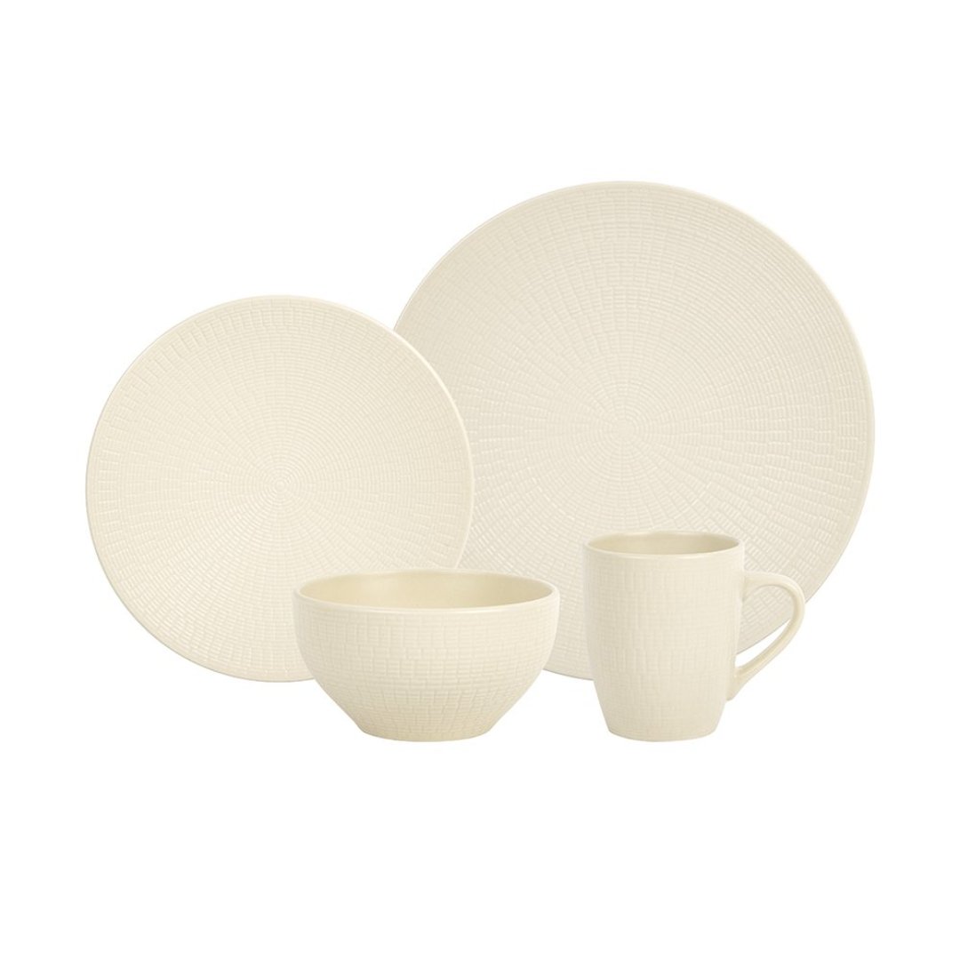 Imagem ilustrativa para Aparelho de jantar em cerâmica 24 peças cor bege