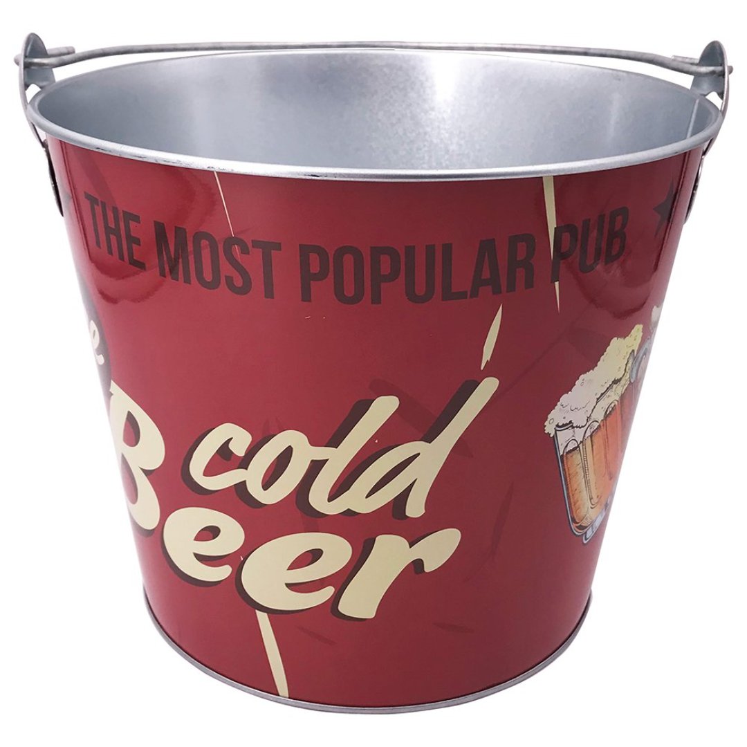 Imagem ilustrativa para Balde de cerveja em metal 5L