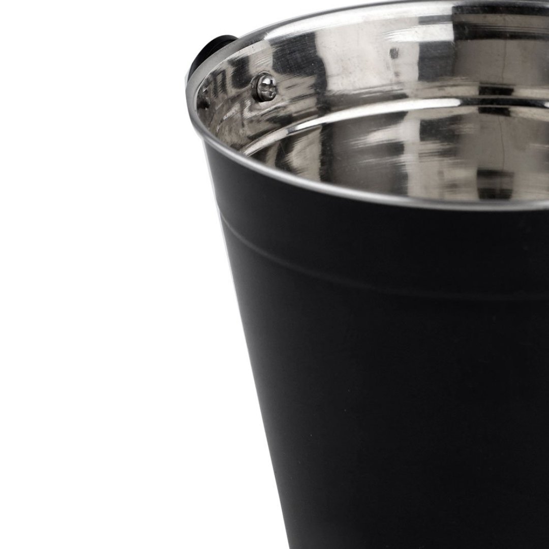 Fotografia para o produto Balde Open Bar para gelo em aço inox 1,25L Ø14xA13,5cm cor preta