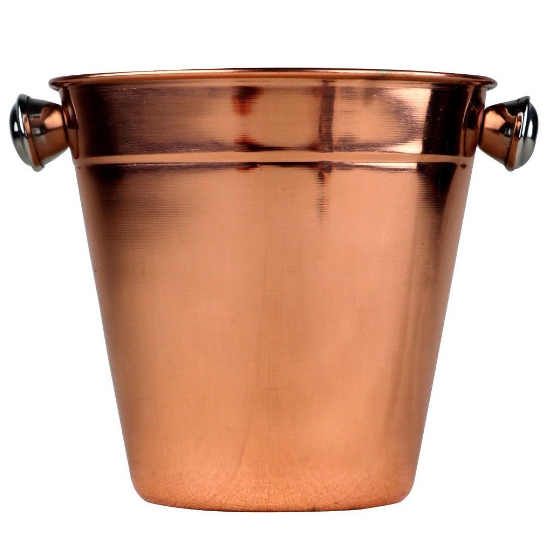 Imagem ilustrativa para Balde de gelo em aço inox 1,25L Ø14xA13,5cm cor cobre