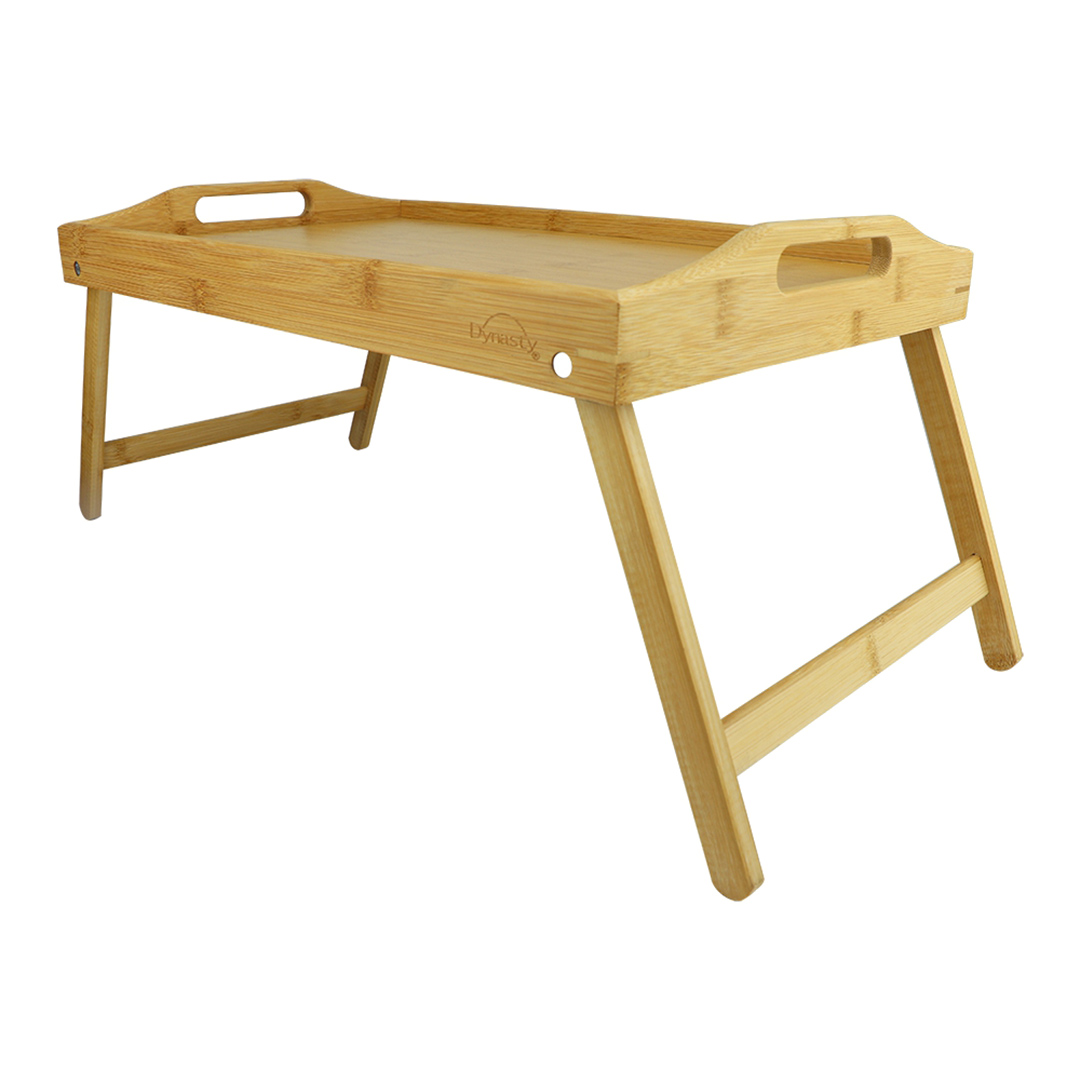 Imagem ilustrativa para Bandeja em bambu com pé L50xP30xA6,5cm