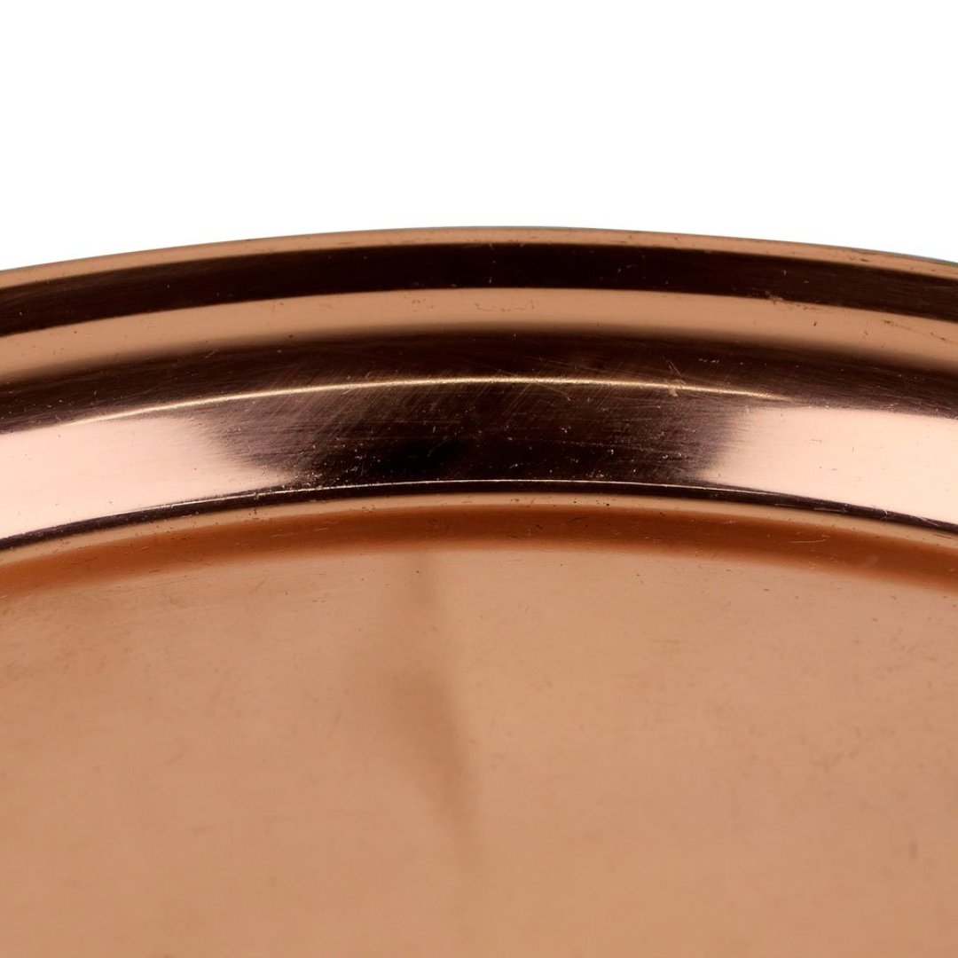 Fotografia para o produto Bandeja redonda Open Bar em aço inox Ø35xA2,8cm cor cobre