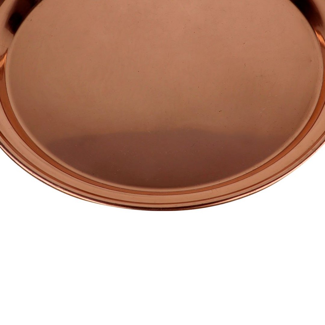 Fotografia para o produto Bandeja redonda Open Bar em aço inox Ø35xA2,8cm cor cobre