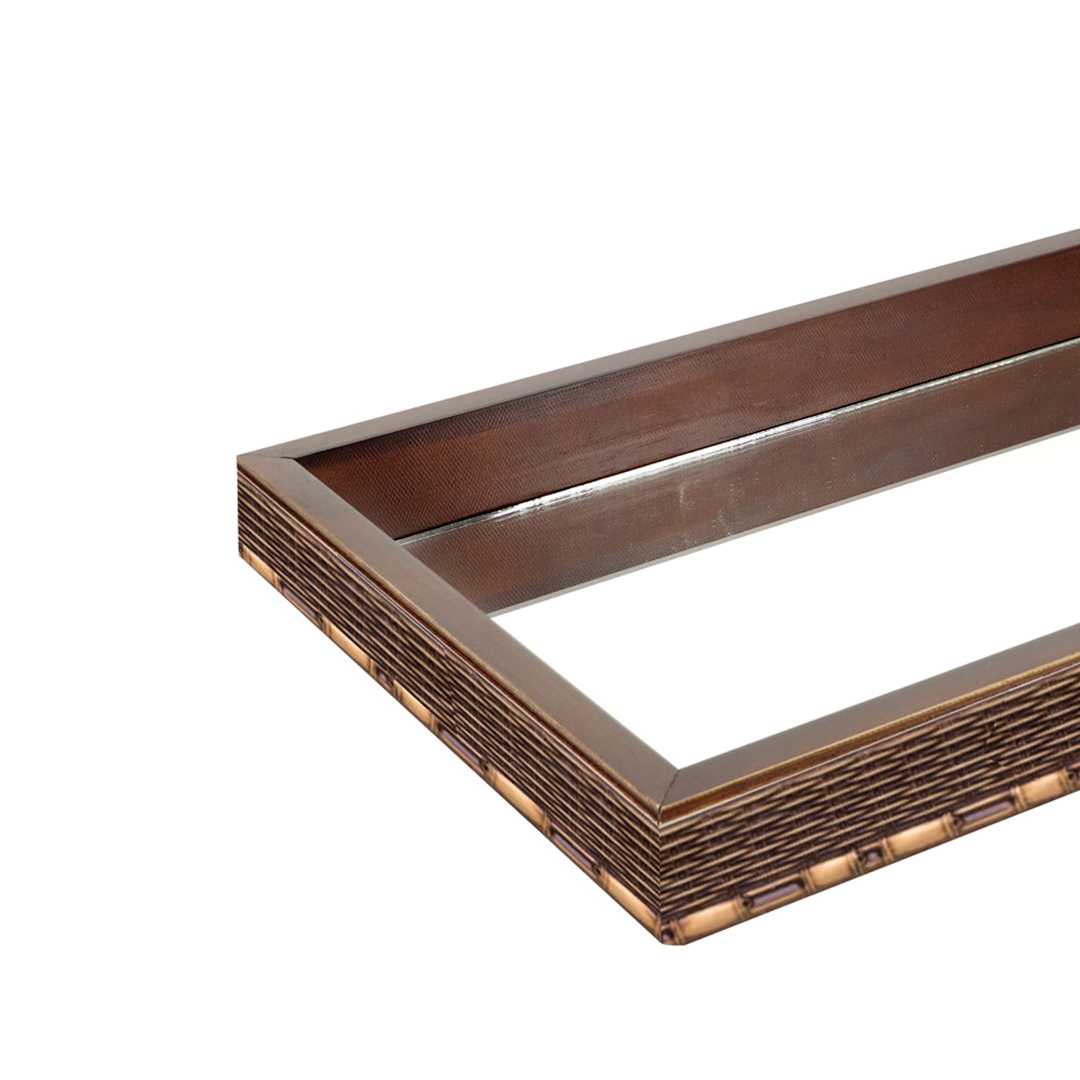 Fotografia para o produto Bandeja retangular de madeira com espelho L60xP35xA5cm