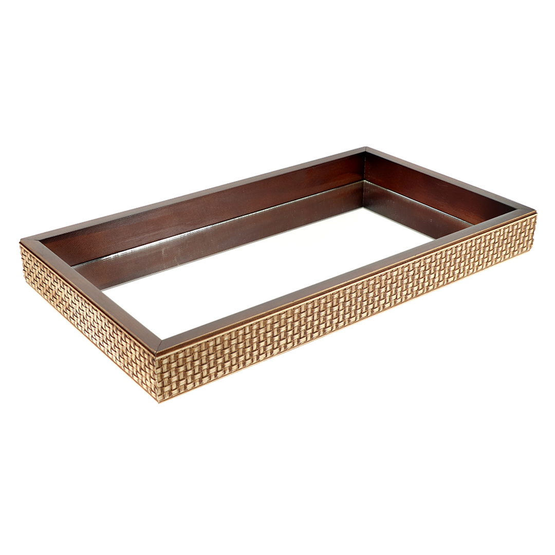 Fotografia para o produto Bandeja retangular de madeira L46xP26xA4.5cm