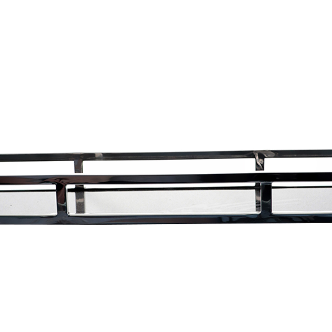 Fotografia para o produto Bandeja retangular em aço inox e vidro L60xP15xA5cm