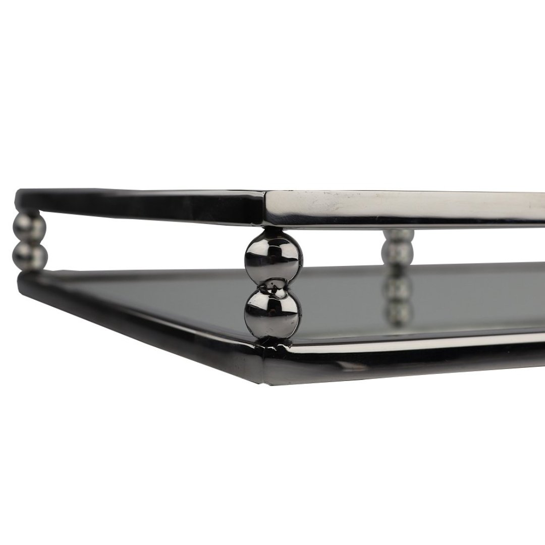 Fotografia para o produto Bandeja retangular em aco inox espelhada L41xP26xA5cm