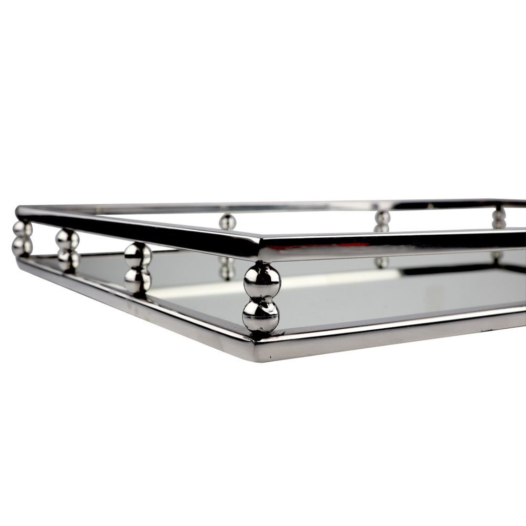 Fotografia para o produto Bandeja retangular em aco inox espelhada L56xP36xA5cm