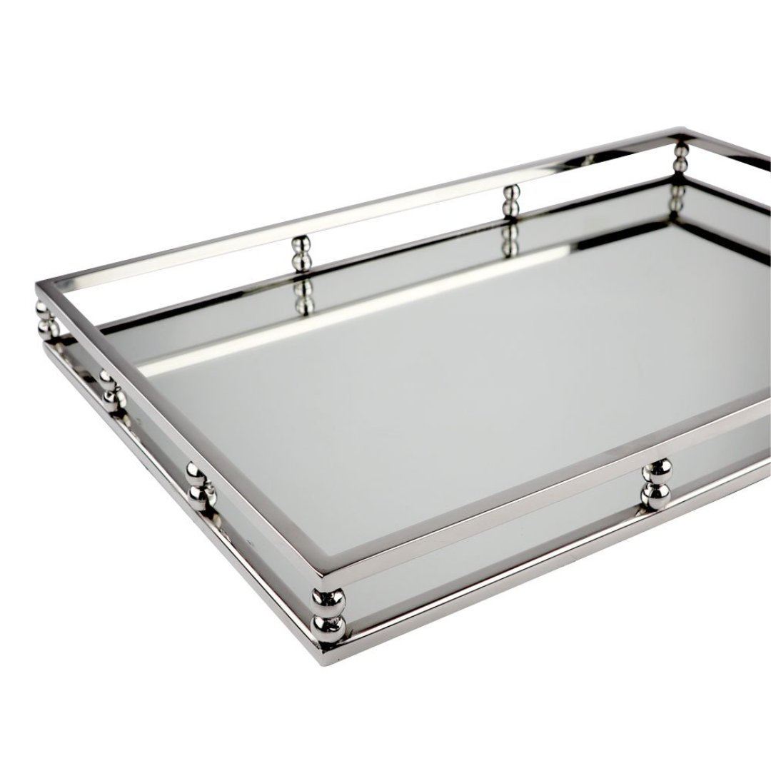 Fotografia para o produto Bandeja retangular em aco inox espelhada L56xP36xA5cm