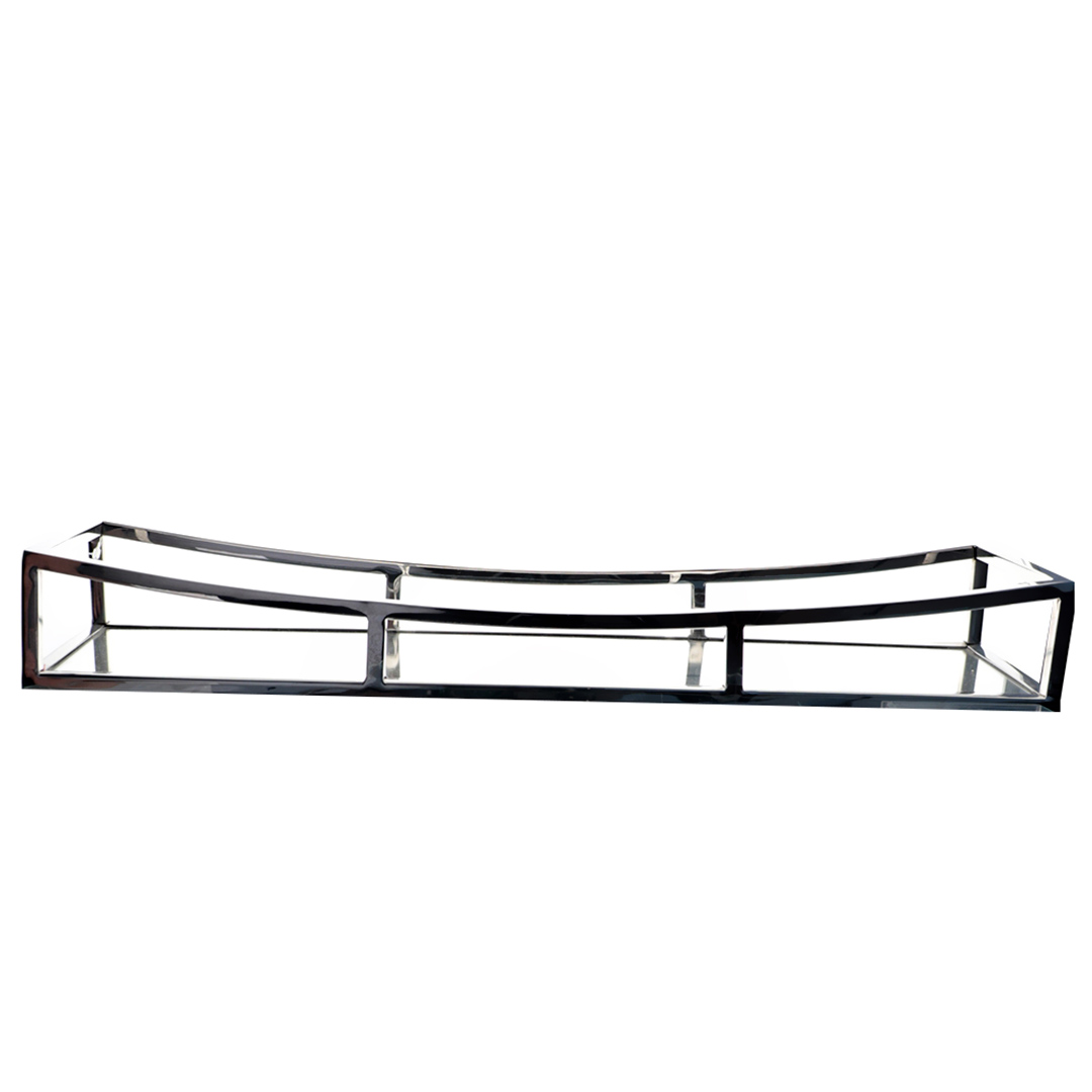 Fotografia para o produto Bandeja retangular em aço inox espelhada L60xP15xA8cm