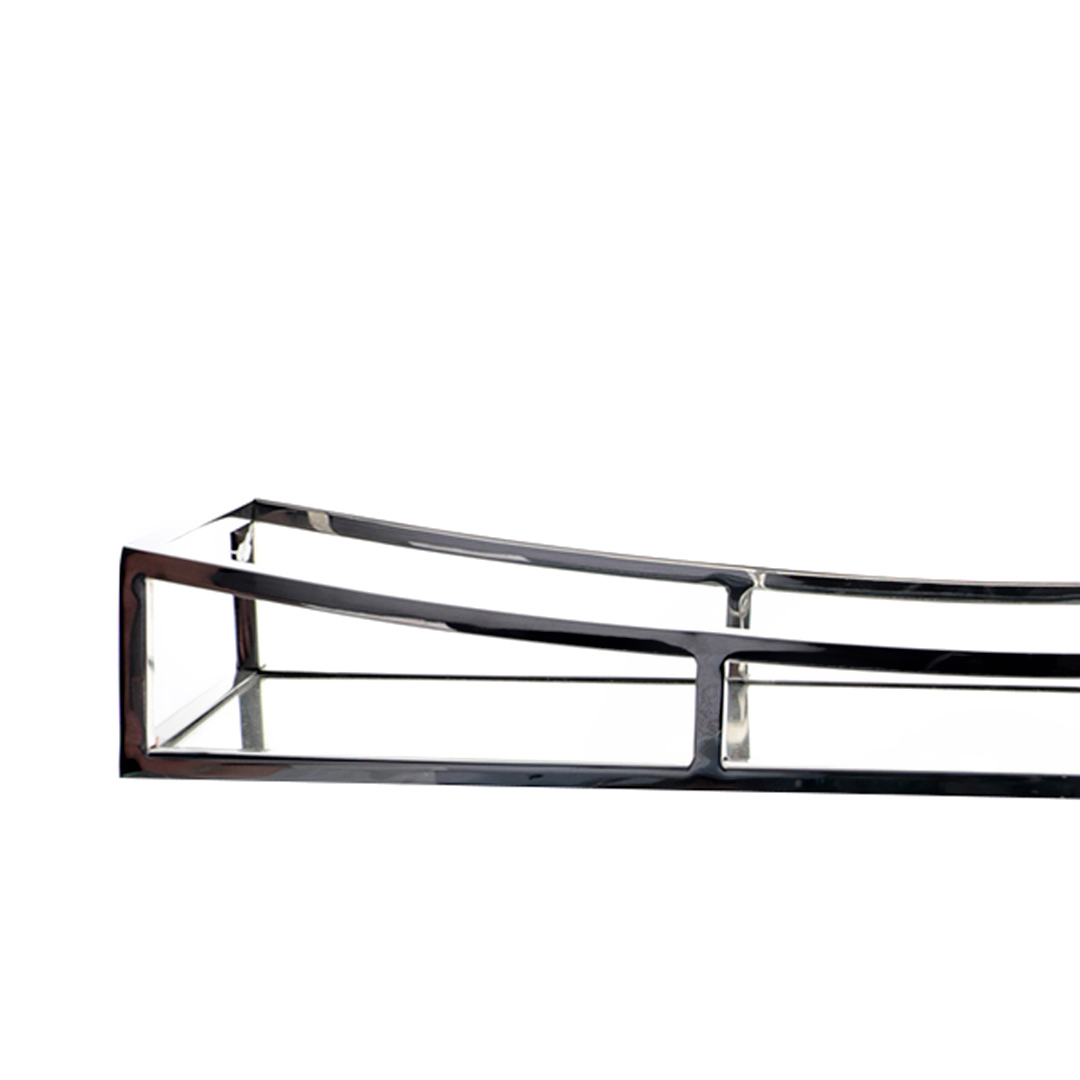 Fotografia para o produto Bandeja retangular em aço inox espelhada L60xP15xA8cm