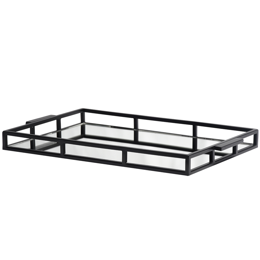 Fotografia para o produto Bandeja retangular em aço inox espelhada L60xP36xA5cm Fotografia para o produto Bandeja retangular em aço inox espelhada L60xP36xA5cm