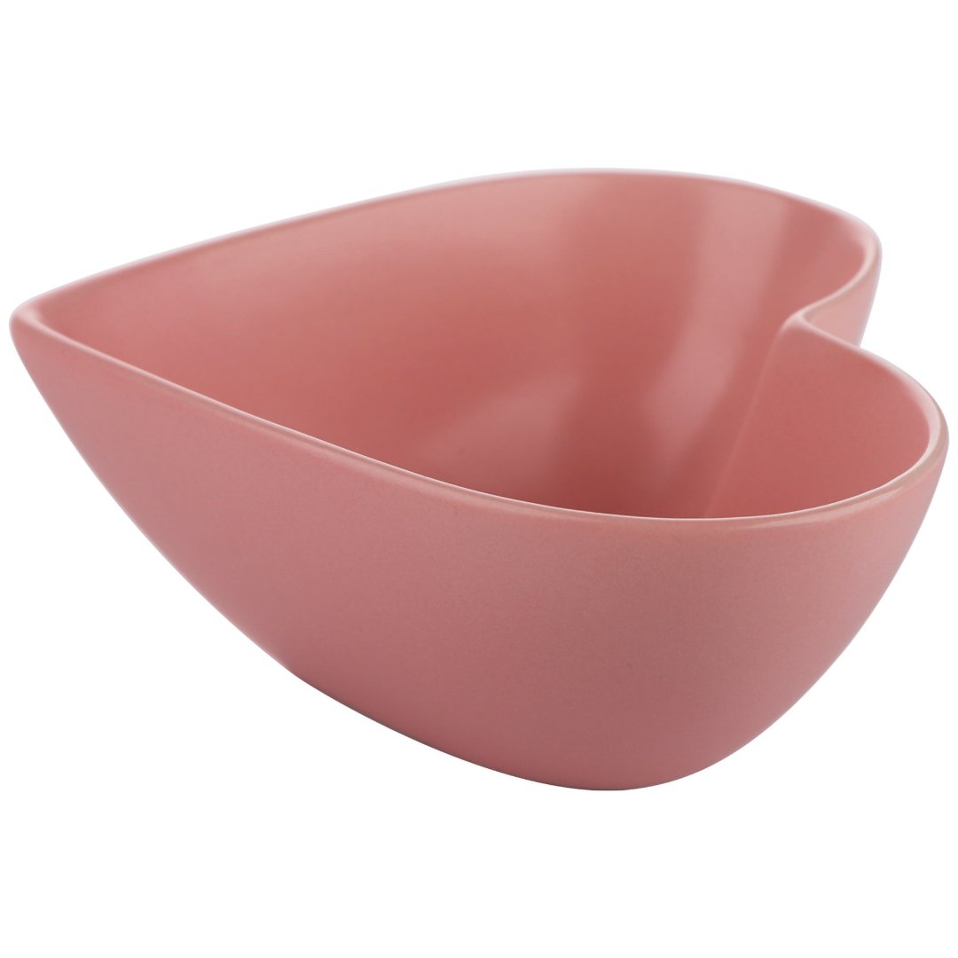 Imagem ilustrativa para Bowl coração em porcelana 285ml L13xP14xA5cm cor rosa