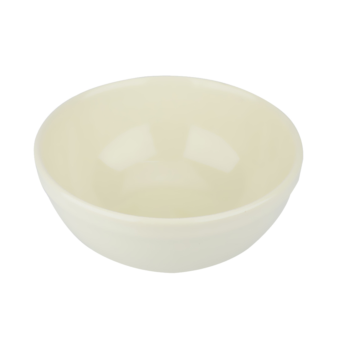Imagem ilustrativa para Bowl em cerâmica 500ml Ø14xA6cm cor creme brilhante