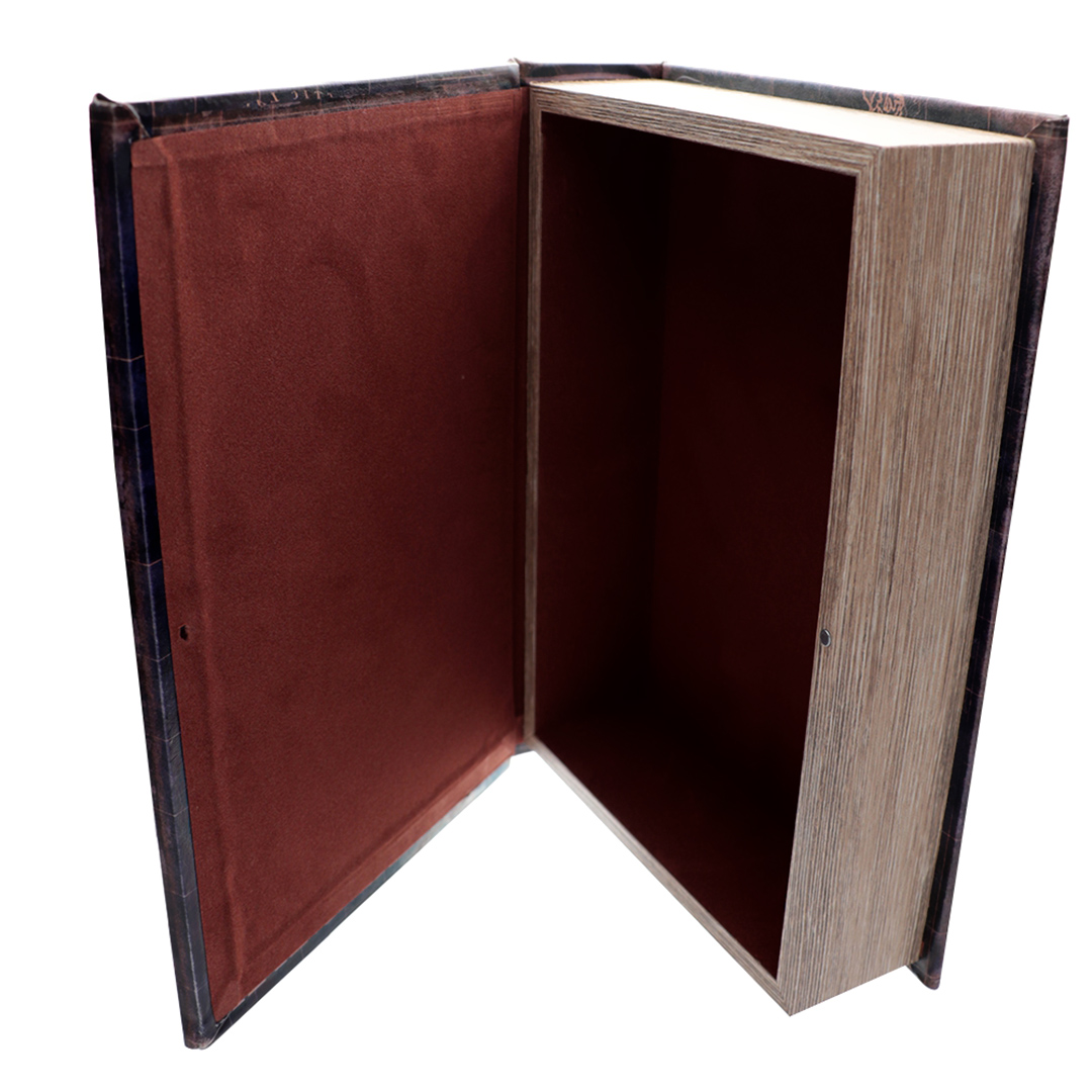 Fotografia para o produto Caixa livro com espelho em mdf e courino L30xP7xA21cm