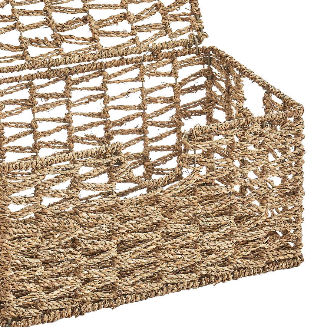 Fotografia para o produto Caixa organizadora em fibra natural com tampa L35xP23xA18cm