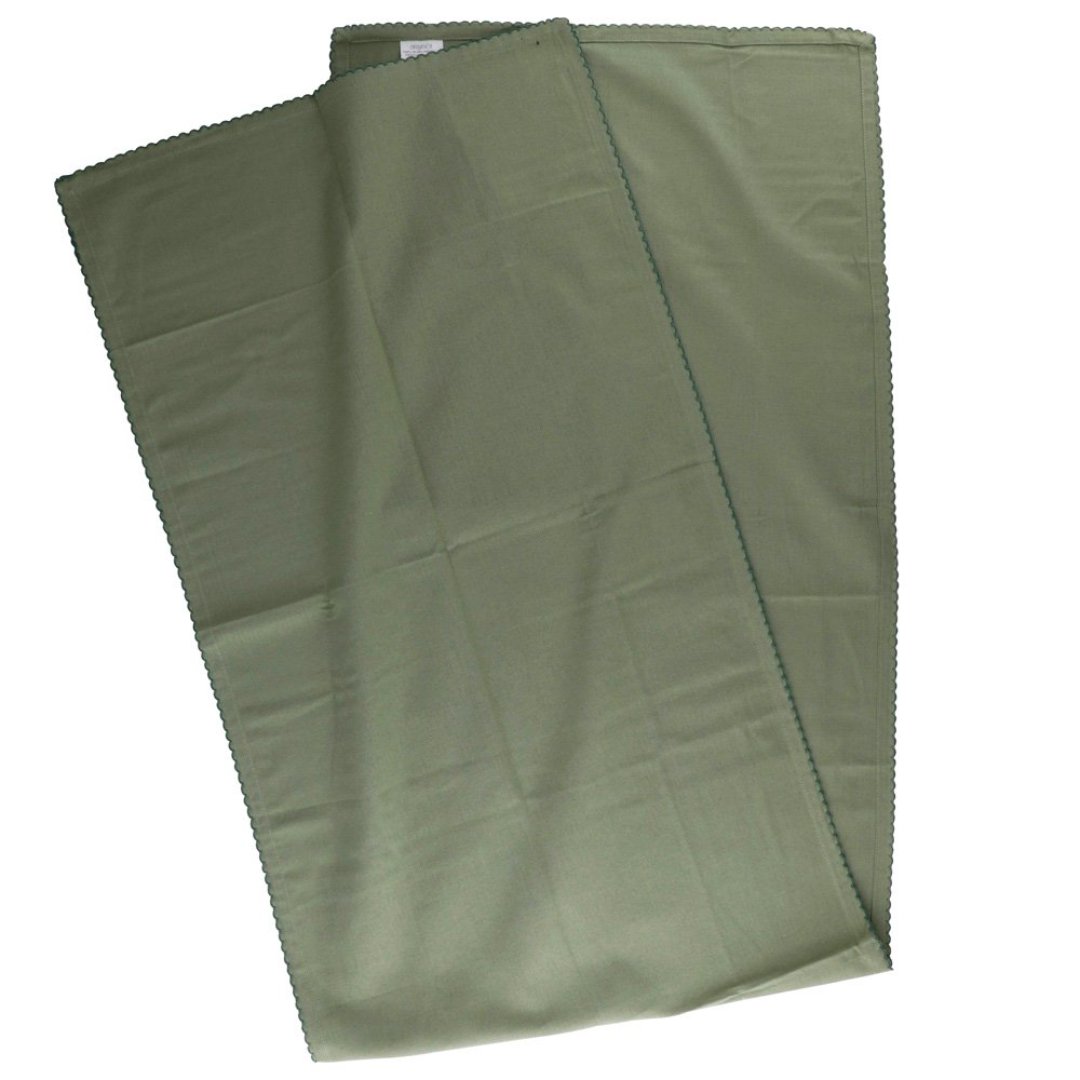 Fotografia para o produto Caminho de mesa em tecido L45xP160cm cor salvia