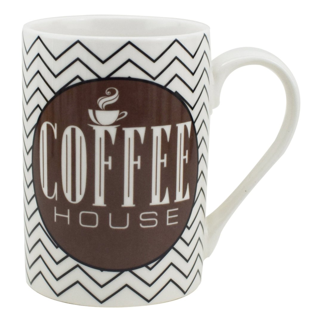 Imagem ilustrativa para Caneca em new bone china 320ml cor branca