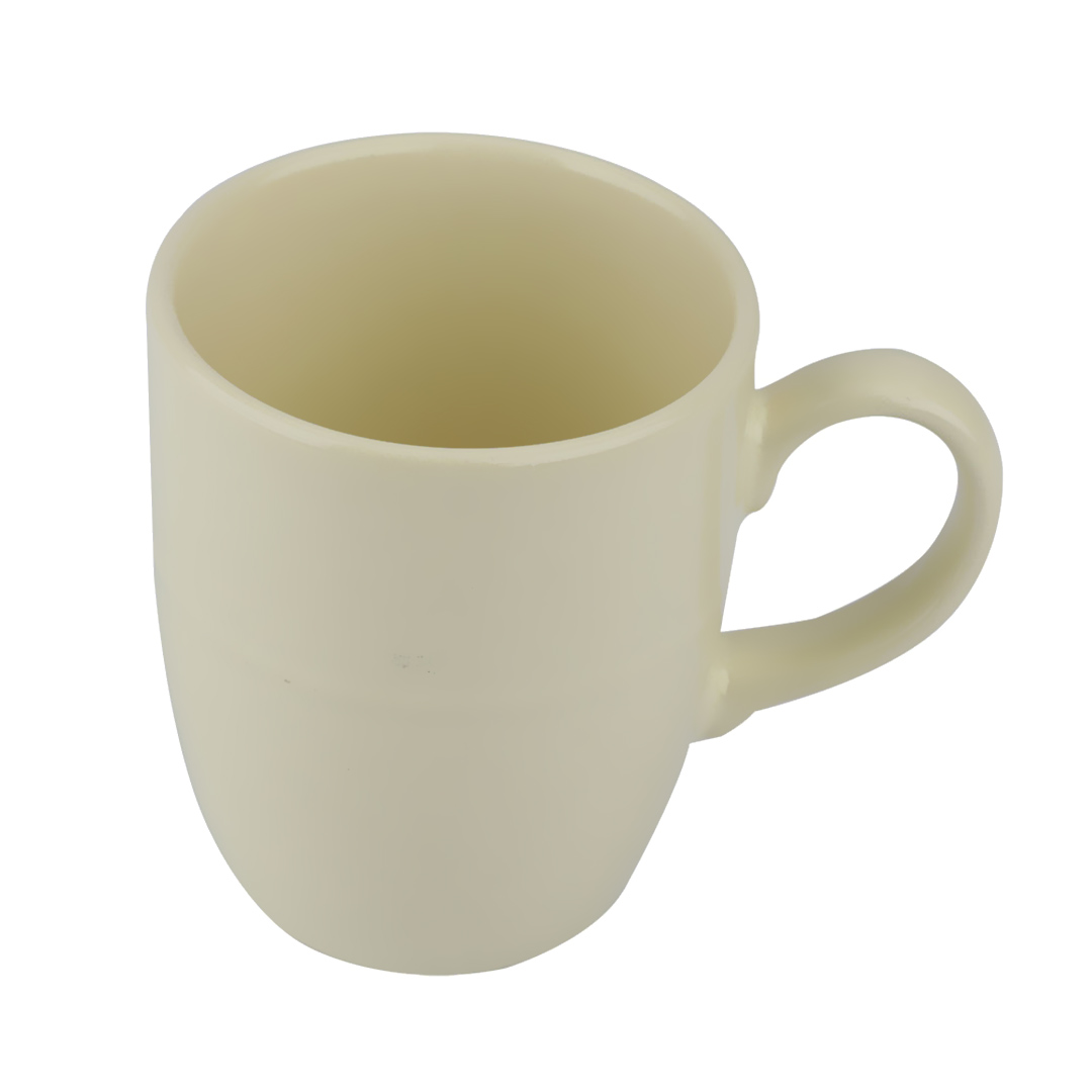 Fotografia para o produto Caneca em cerâmica 260ml A10cm cor creme brilhante Fotografia para o produto Caneca em cerâmica 260ml A10cm cor creme brilhante