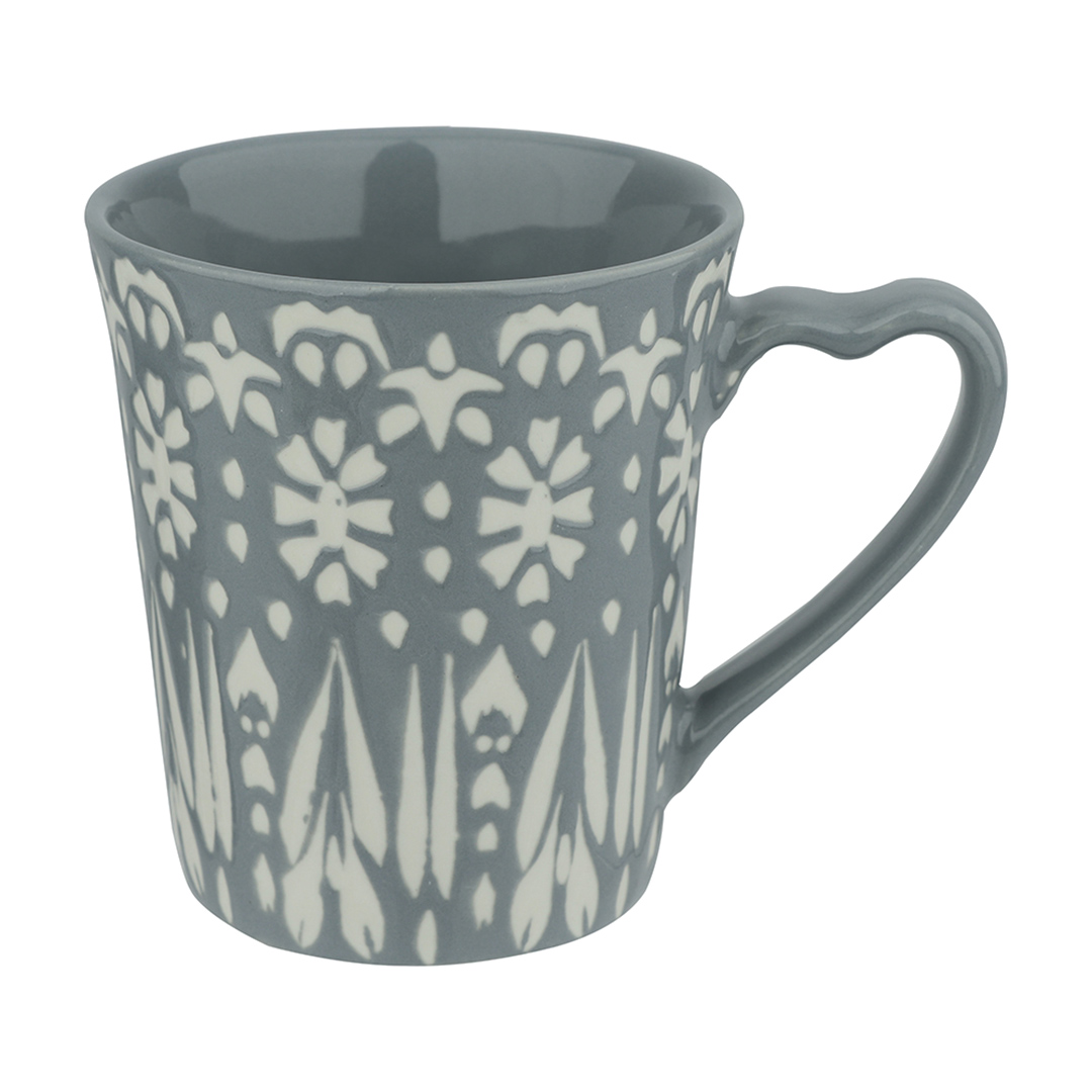Imagem ilustrativa para Caneca em porcelana 200ml A8,5cm cor cinza