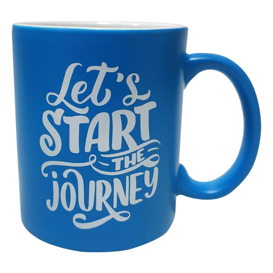 Imagem ilustrativa para Caneca em porcelana 300ml A9,5cm cor azul