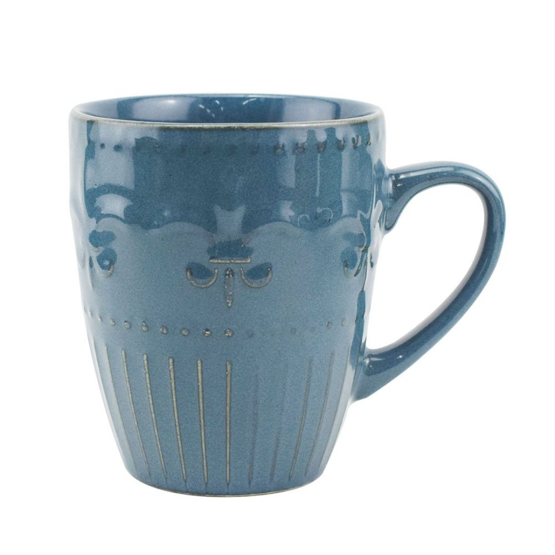Fotografia para o produto Caneca La Fleur em porcelana 320ml cor azul