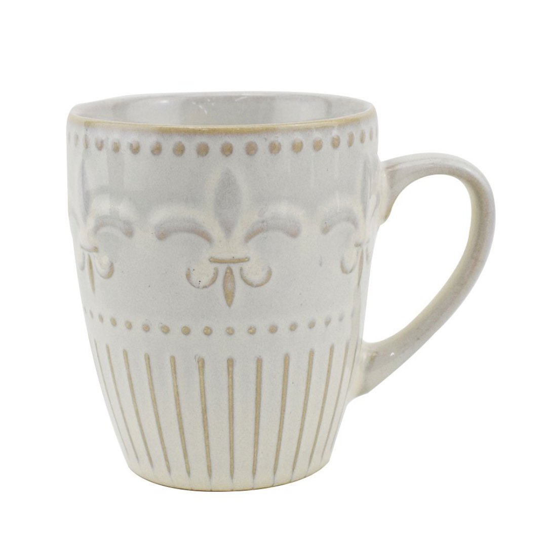 Fotografia para o produto Caneca La Fleur em porcelana 320ml cor branca