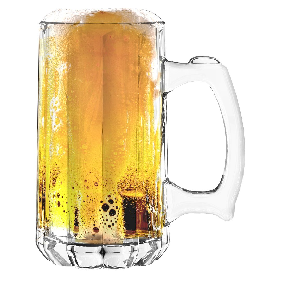 Fotografia para o produto Caneca para cerveja em vidro 350ml A13,8cm