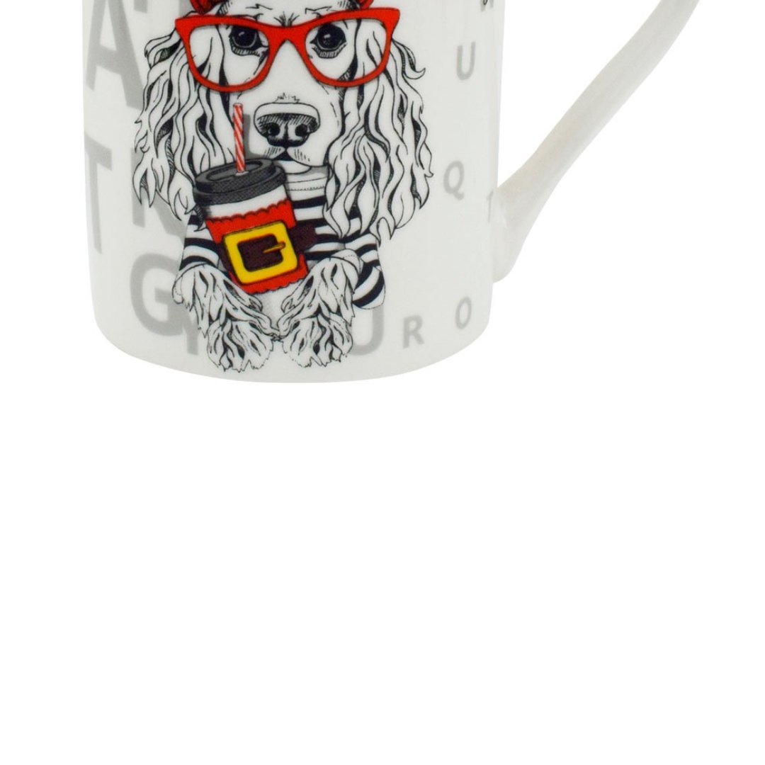 Fotografia para o produto Caneca Pet Guys Cocker Spaniel em new bone china 320ml cor branca
