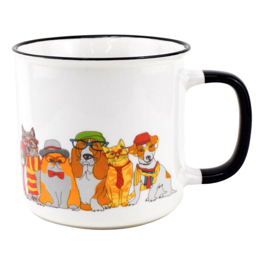 Imagem ilustrativa para Caneca em new bone china 320ml cor branca