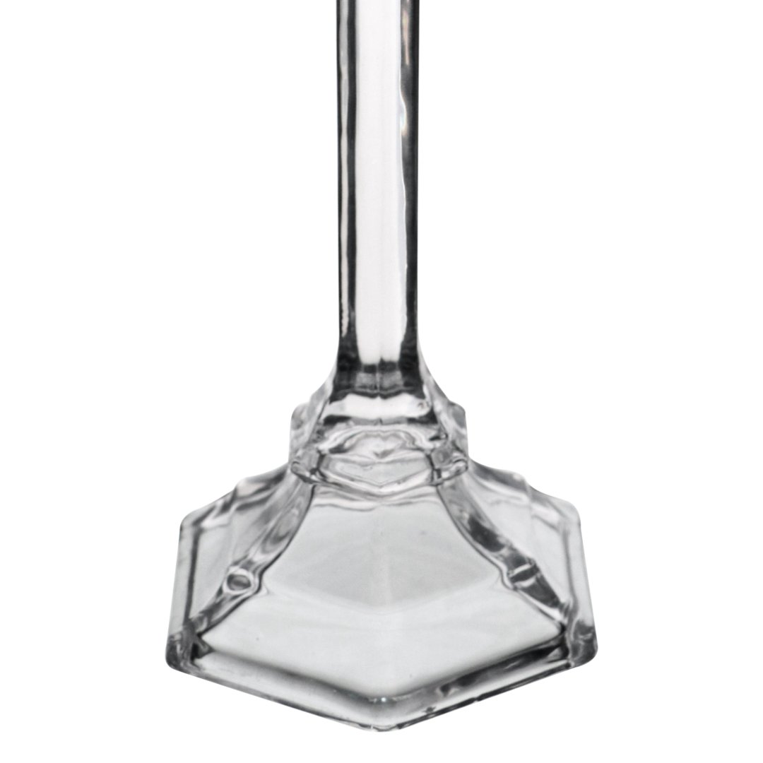 Fotografia para o produto Castiçal em cristal ecológico L10,5xP9,5xA23,5cm