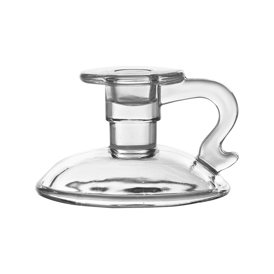 Imagem ilustrativa para Castiçal em cristal ecológico L11,5xP11xA7cm