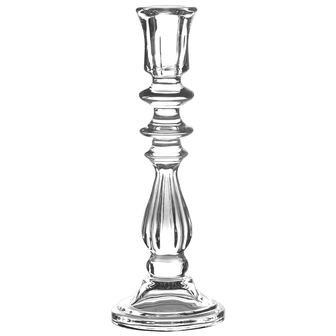 Imagem ilustrativa para Castiçal em cristal ecológico Ø10xA27,6cm