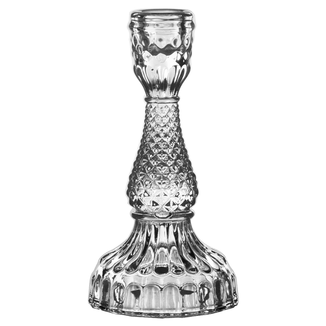 Imagem ilustrativa para Castiçal em cristal ecológico Ø8,3xA16,3cm