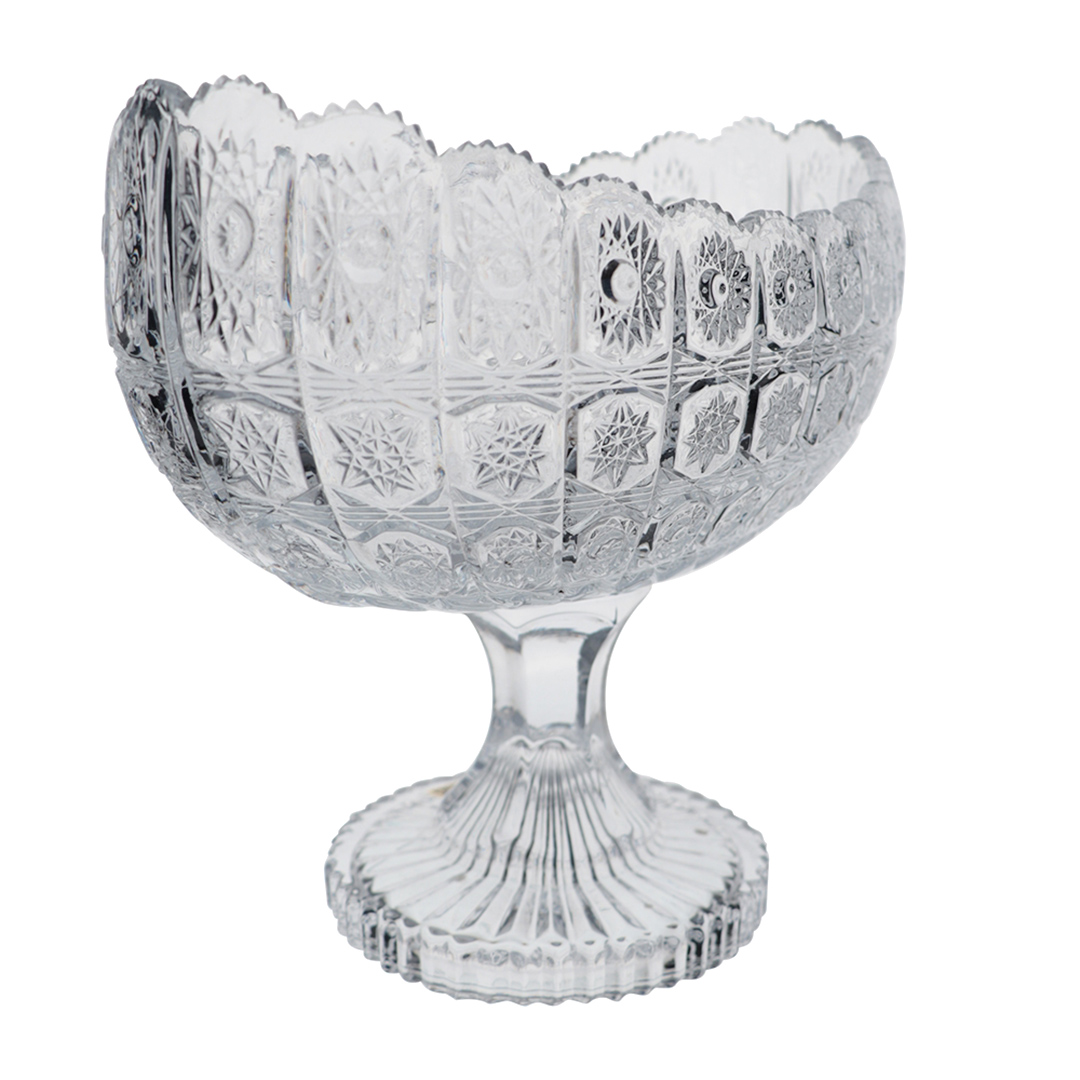 Fotografia para o produto Centro de mesa com pé em cristal ecológico L27xP15xA23cm