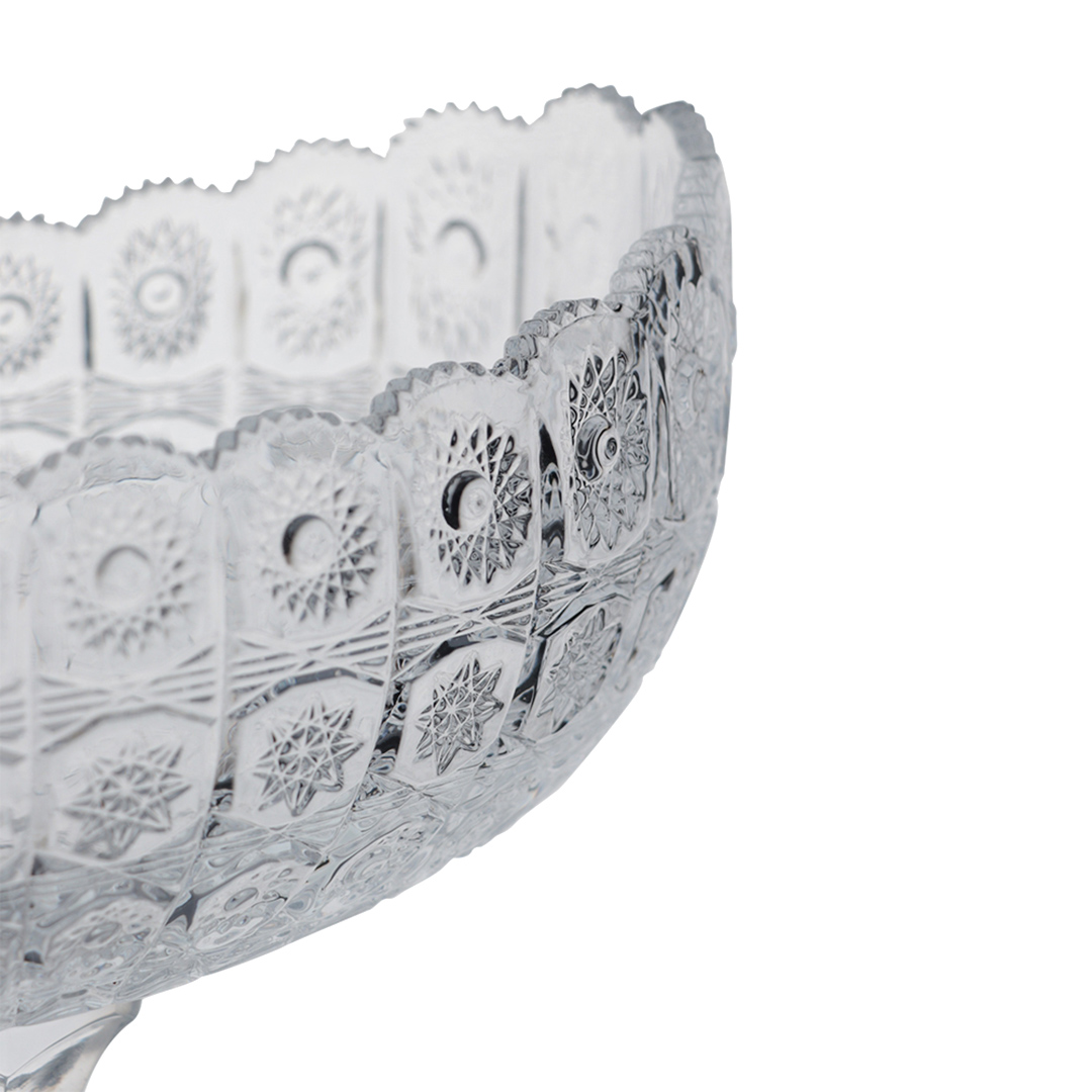 Fotografia para o produto Centro de mesa com pé em cristal ecológico L27xP15xA23cm