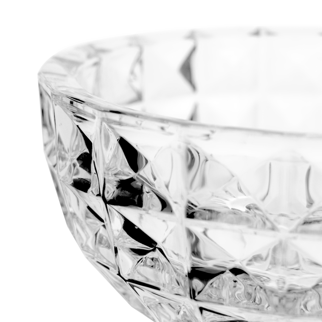 Fotografia para o produto Centro de mesa com pé em cristal ecológico Ø24,5xA21cm