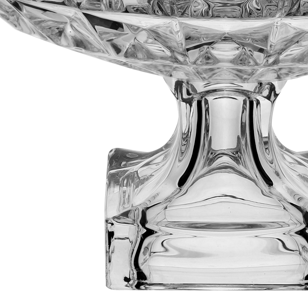 Fotografia para o produto Centro de mesa com pé em cristal ecológico Ø32,5xA19cm