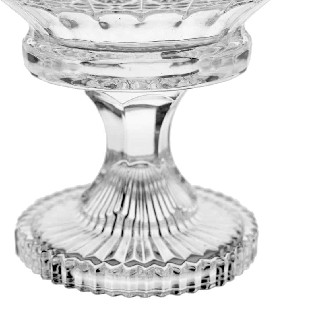 Fotografia para o produto Centro de mesa com pé em cristal ecológico Ø32,5xA23,5cm