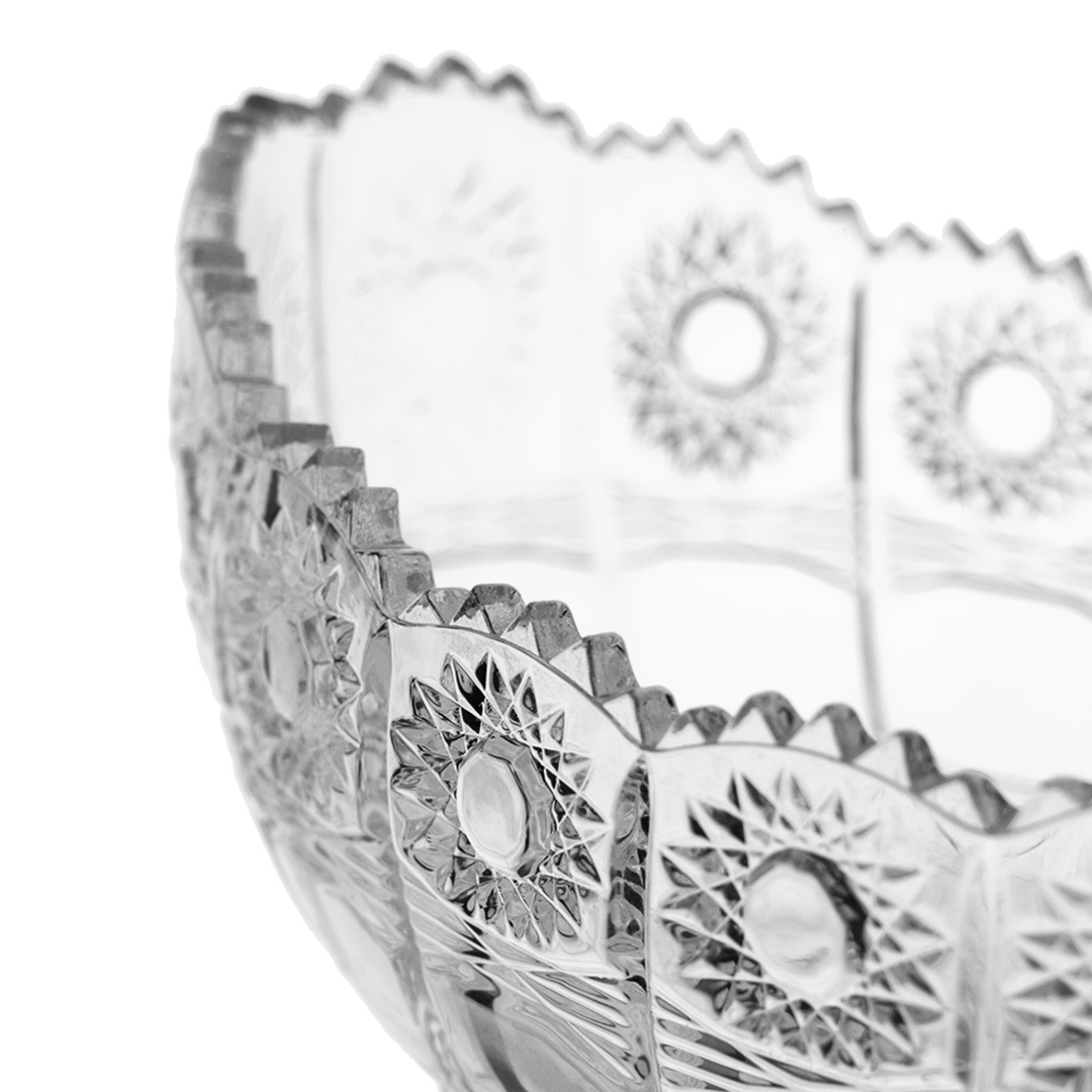 Fotografia para o produto Centro de mesa com pé em cristal ecológico Ø32,5xA23,5cm