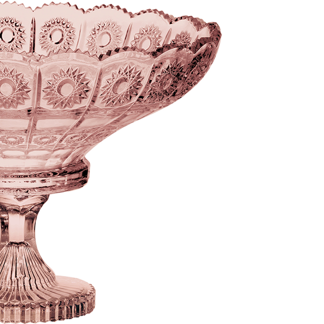 Fotografia para o produto Centro de mesa com pé em cristal ecológico Ø32,5xA23,5cm