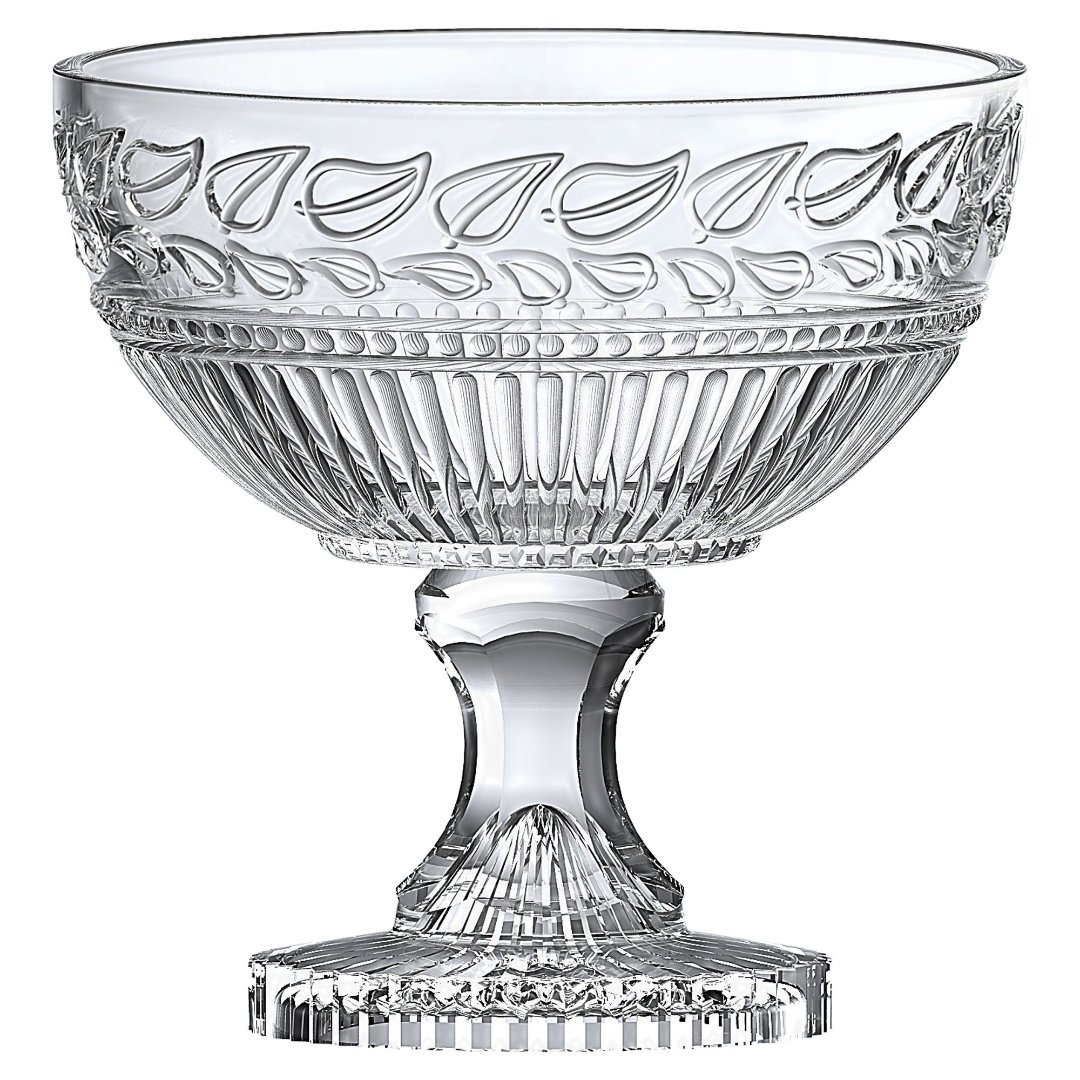 Fotografia para o produto Centro de mesa em cristal com pé Ø21,5xA21,5cm