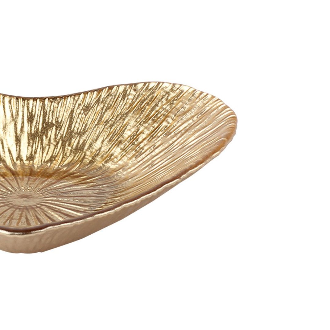 Fotografia para o produto Centro de mesa coração em vidro L15xP15xA3cm cor âmbar luster