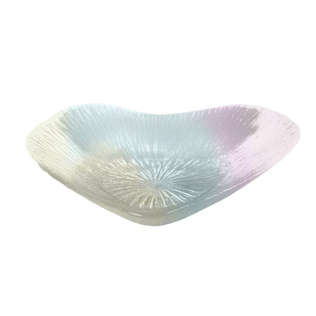 Fotografia para o produto Centro de mesa coração em vidro L15xP15xA3cm cor furta-cor