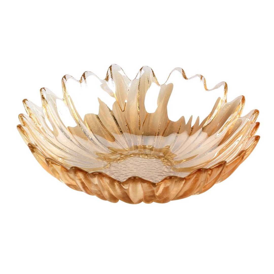 Fotografia para o produto Centro de mesa Dalia em vidro 270ml D15xA3cm cor ambar luster