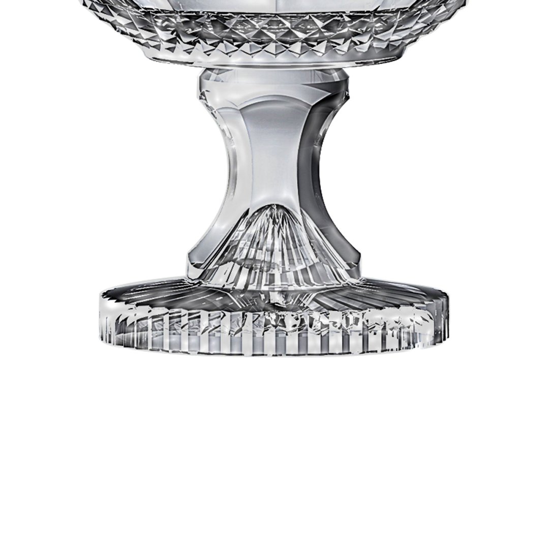 Fotografia para o produto Centro de mesa em cristal com pé Ø21,5xA21,5cm