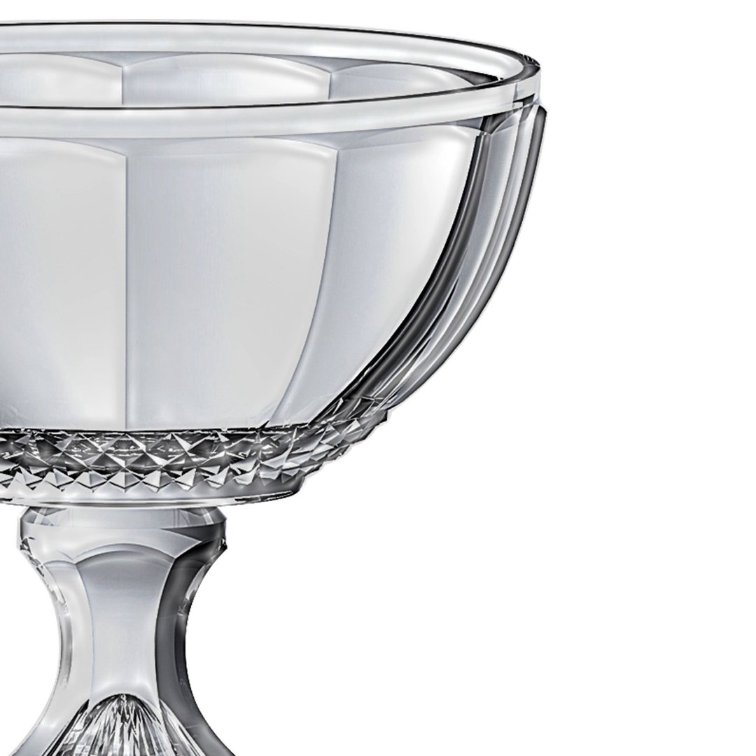 Fotografia para o produto Centro de mesa em cristal com pé Ø21,5xA21,5cm