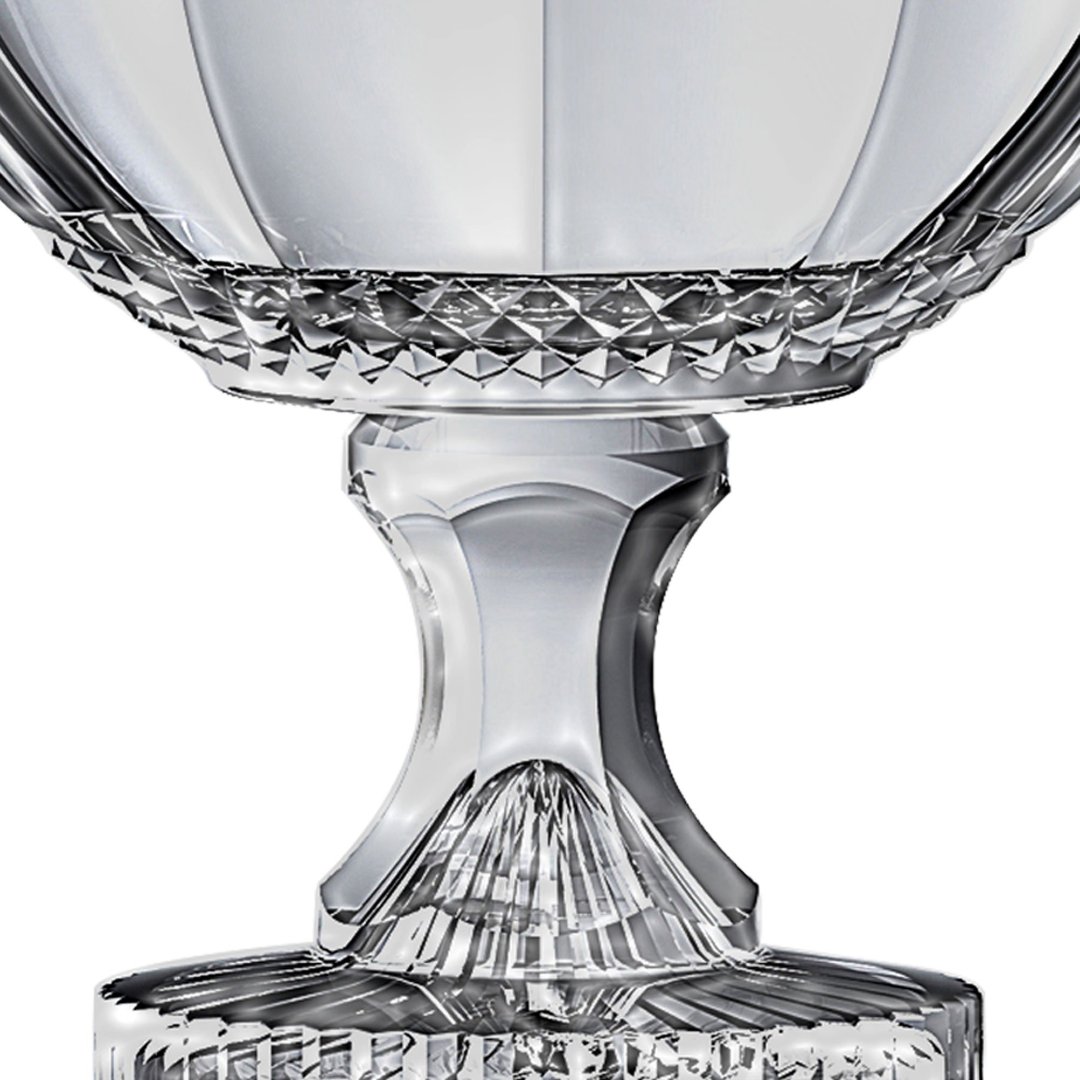 Fotografia para o produto Centro de mesa em cristal com pé Ø21,5xA21,5cm